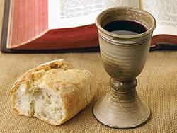 Photo: bread, cup and bible