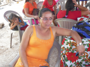 Gladys Rizo Blandon participating in a workshop on leadership and communitarian resilience in Pantasma Nicaragua (Photo Carlos Silva)