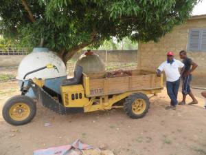 On the grounds of a high school which the church runs in the town of Kpalime, there is a farm which produces food for the students. It makes use of a vehicle donated by Second Presbyterian Church of Indianapolis, IN.