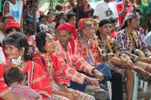 The Lumad leaders meeting at the UCCP Haran Mission House Compound