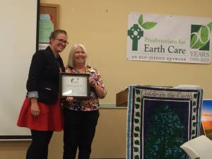 Presbyterians for Earth Care luncheon at the PC(USA) General Assembly. William Gibson award given to Rev. Dr. Trisha Tull.