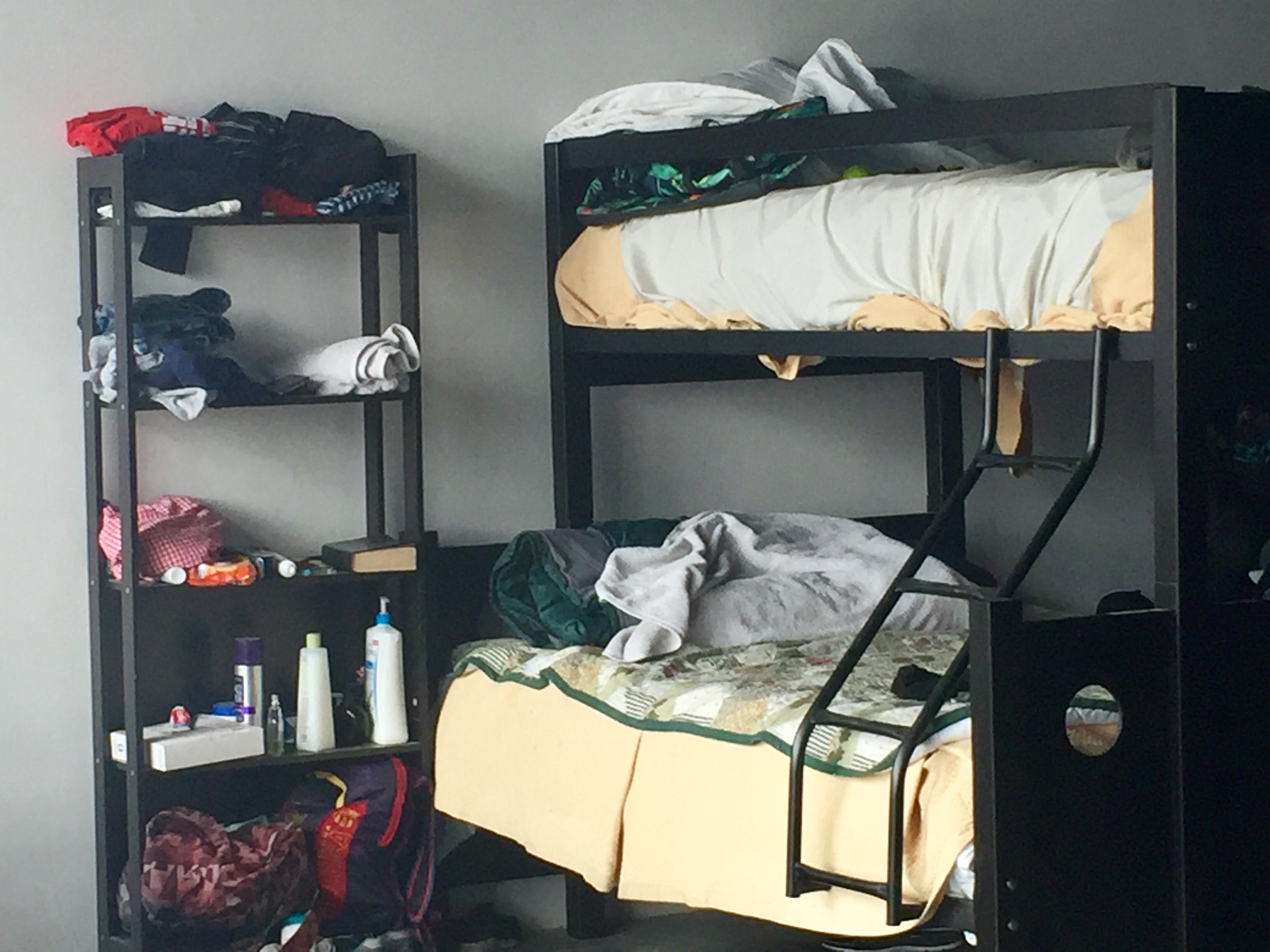Brand new dorm beds in Espacio Migrante, Tijuana