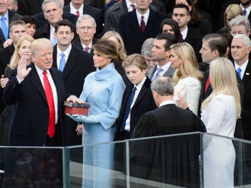 President Trump is sworn into office