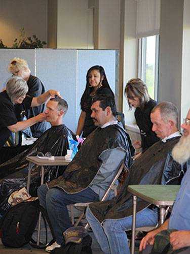 Churches are partnering with non-church groups to help communities thrive, whether it’s assisting with job searches or providing haircuts for people who are homeless. (Photo courtesy of First Presbyterian Church of Fort Worth)
