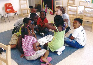 Students participate in Freedom School program at C N Jenkins Memorial Presbyterian Church in Charlotte, N.C.—Photo courtesy Freedom Schools Partners