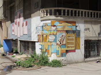 Art painted by residents returning from exile reflects hope in the Syrian city of Homs. —Scott Parker