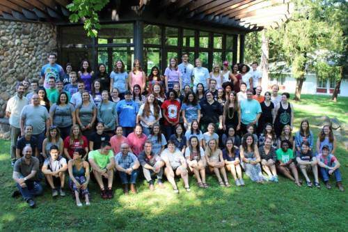 The 2016 Young Adult Volunteers and support staff at Stony Point Conference Center, New York. (Photo courtesy Bridgette Lewis)