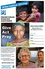 Alternative Giving poster