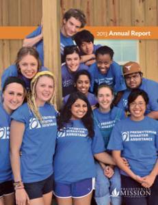 Presbyterian Mission Agency 2013 Annual Report