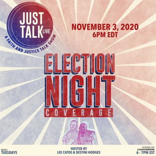 Election night graphic