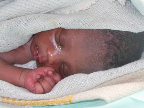 newborn at Minkaman clinic
