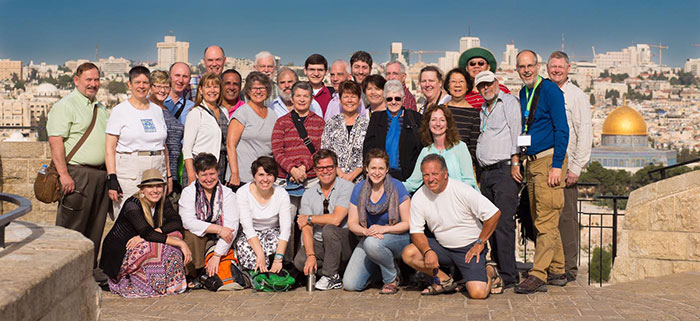 Participants in the 2016 Mosaic of Peace Conference in the Middle East. Photo courtesy of Presbyterian Peacemaking Program.