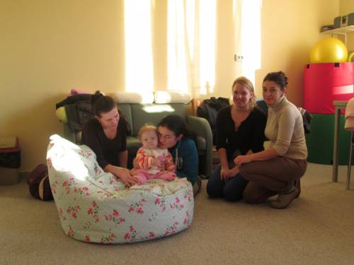 Therapists in the day care center for children with disabilities in Mezövary/Carpath Ukraine