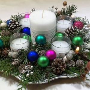 An Advent wreath created by Kari Young.