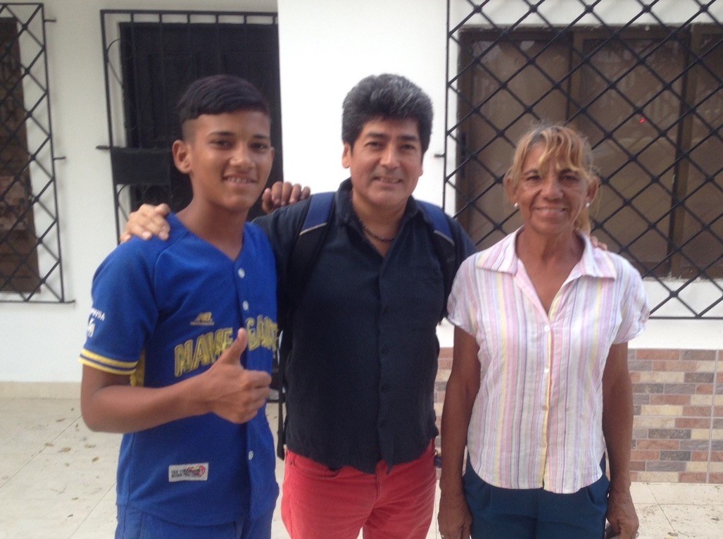 César with two Venezuelan immigrants.
