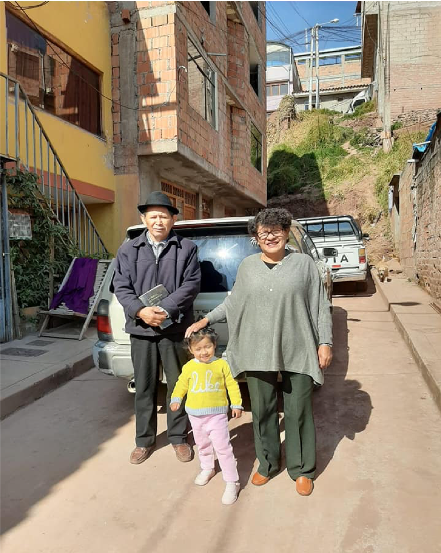 Jesusa Family – Jesusa joins her husband, Leopoldo, and their granddaughter.