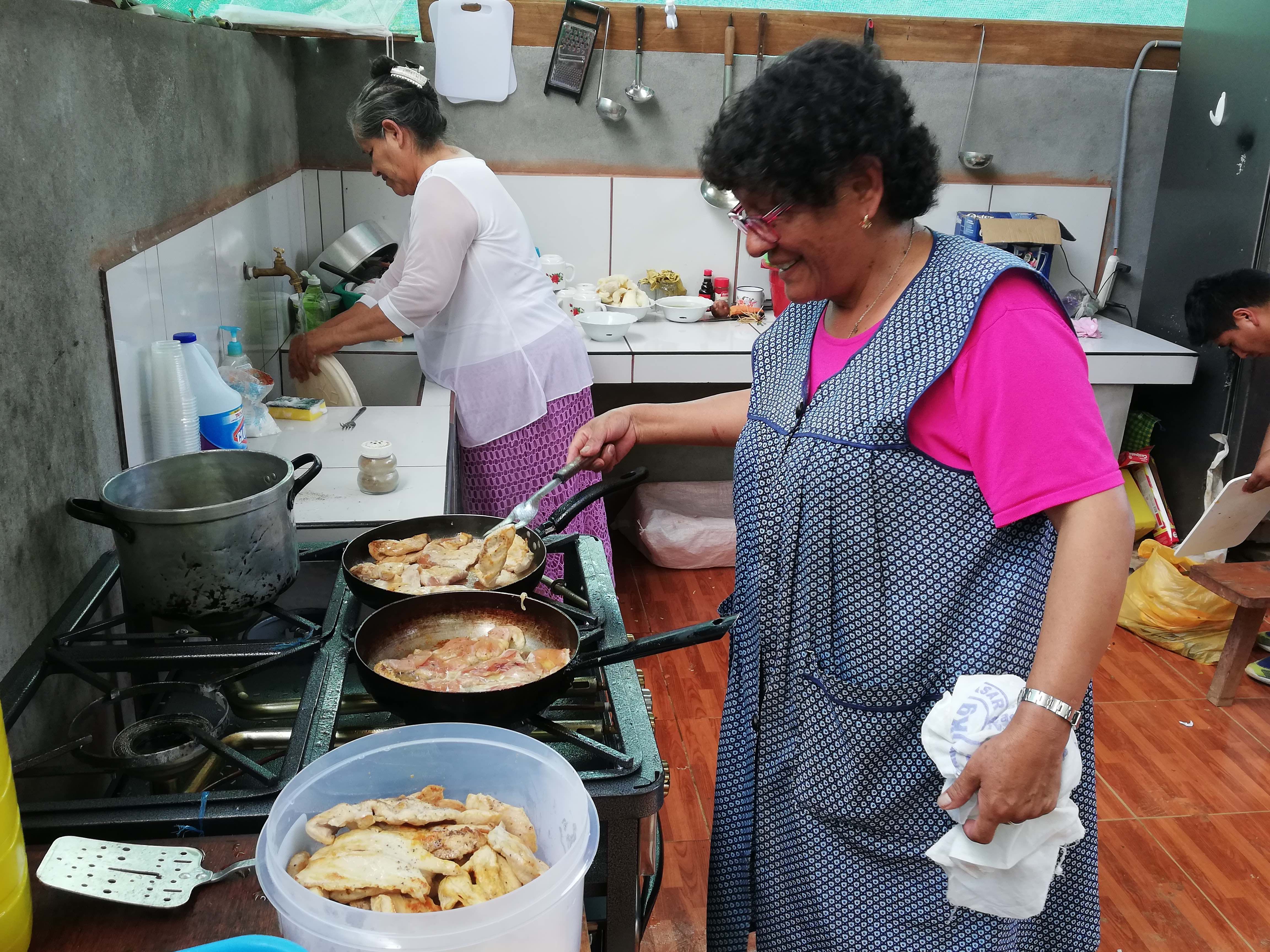 Jesusa Kitchen – Jesusa enjoys cooking in the kitchen, one of her many ministries.