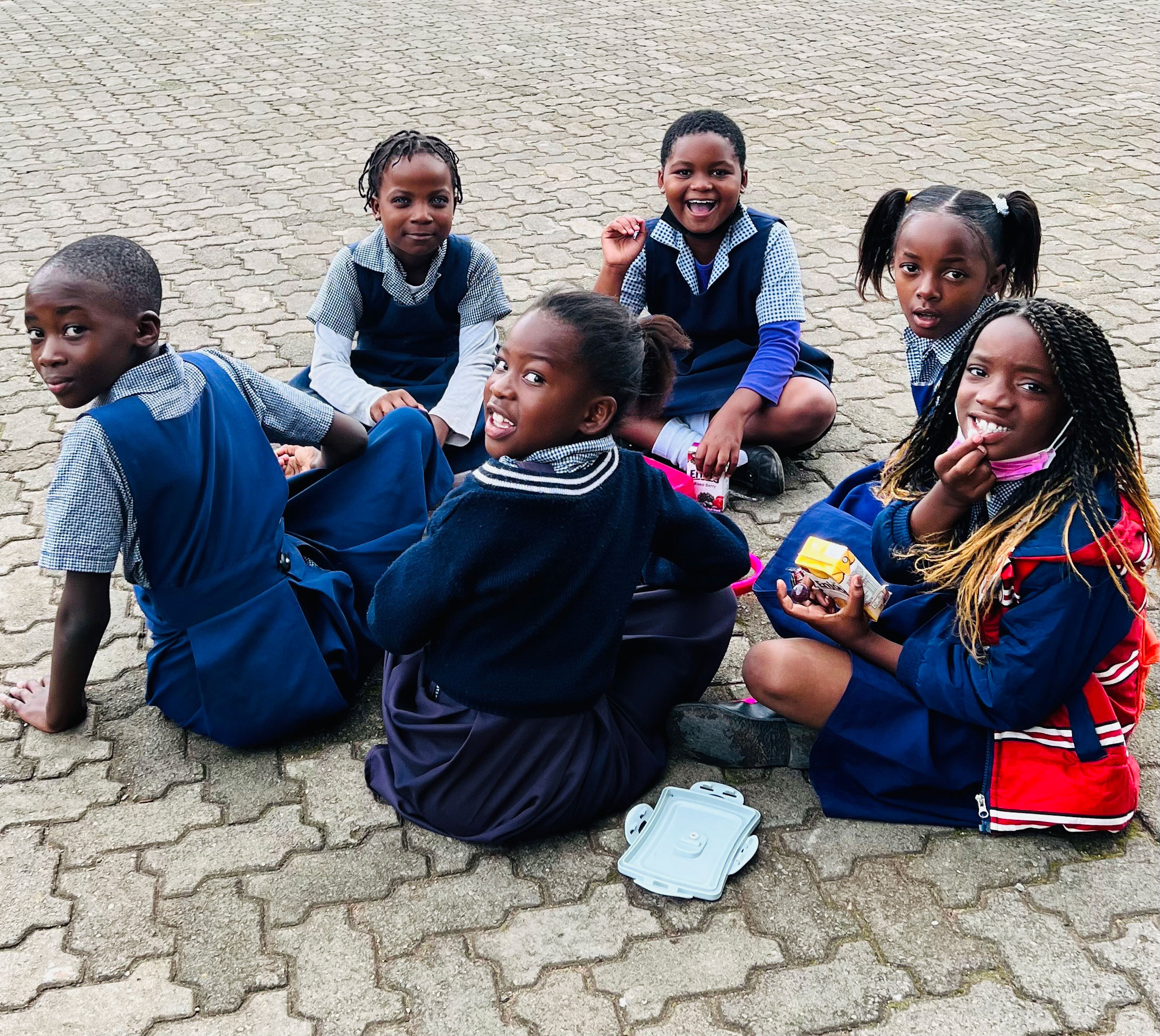 Students enjoying a break at the St. Colomba CCAP Private Primary School in Blantrye.