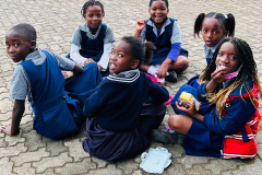 Students enjoying a break at the St. Colomba CCAP Private Primary School in Blantrye.