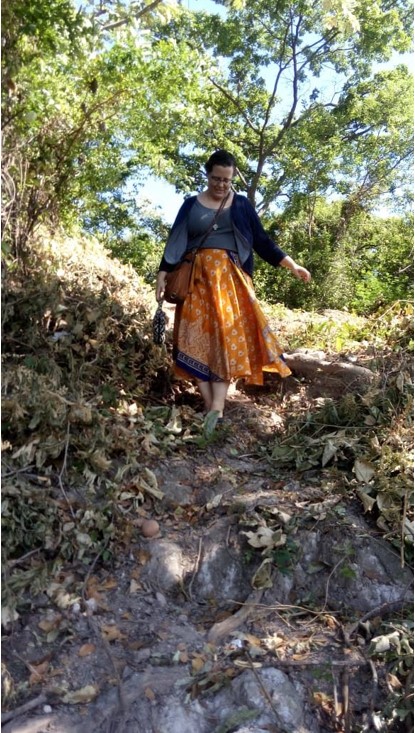 Sometimes being a female pastor in Honduras requires wearing a skirt, no matter the terrain.