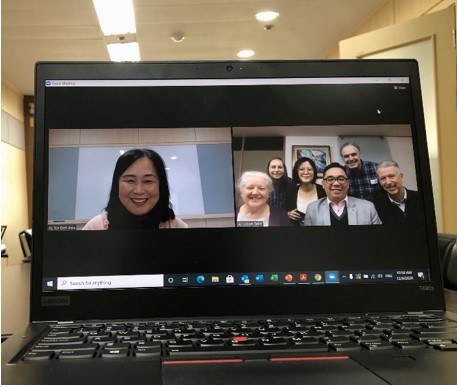 Zoom meeting with the partners of the Presbyterian Church in Taiwan (PCT)