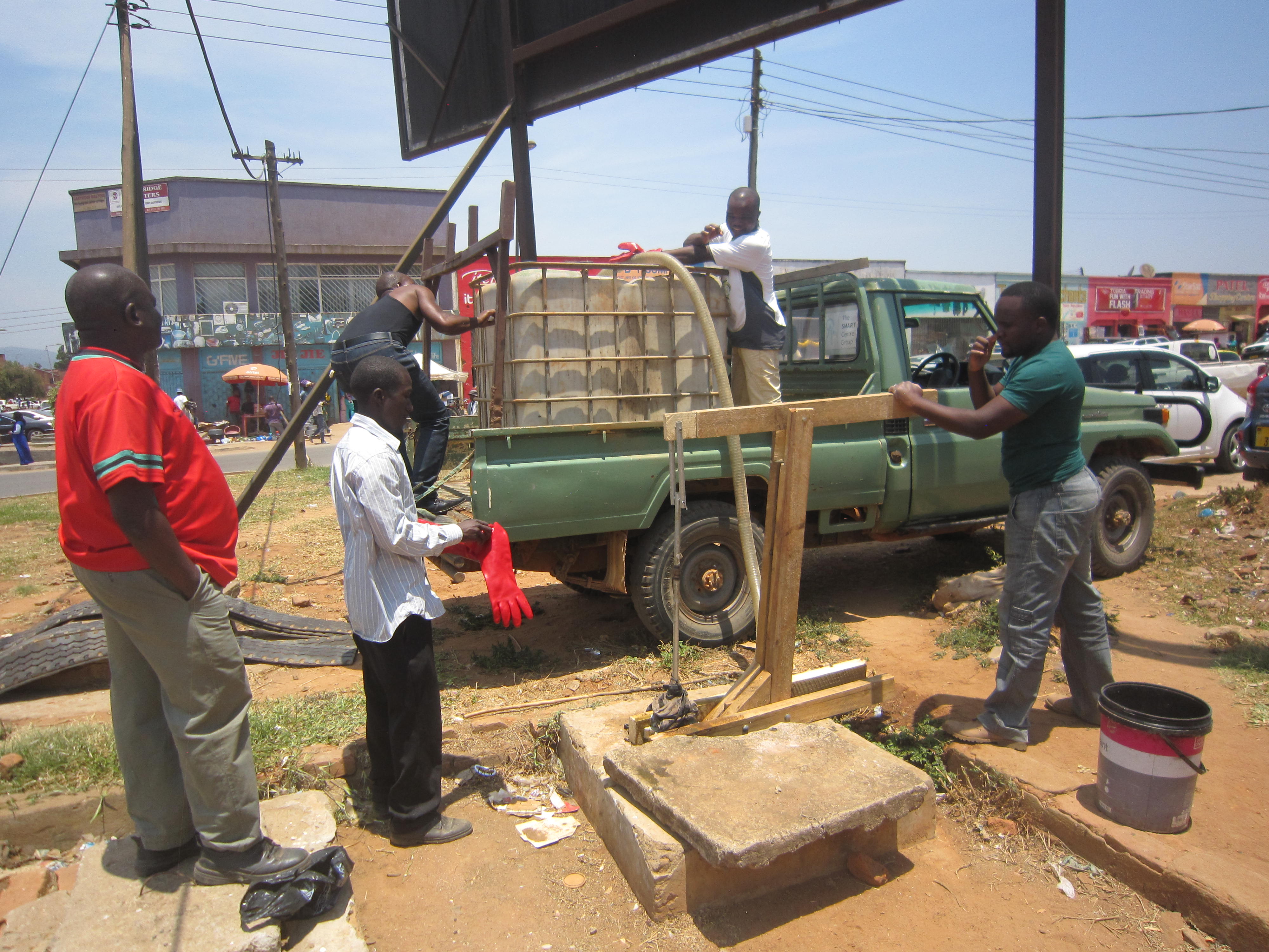 Exploring methods to reduce safety hazards encountered in the pit latrine emptying operations 
