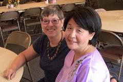 Cathy Chang with Cheryl Taylor at Eastminster Presbyterian Church. (Photo provided)