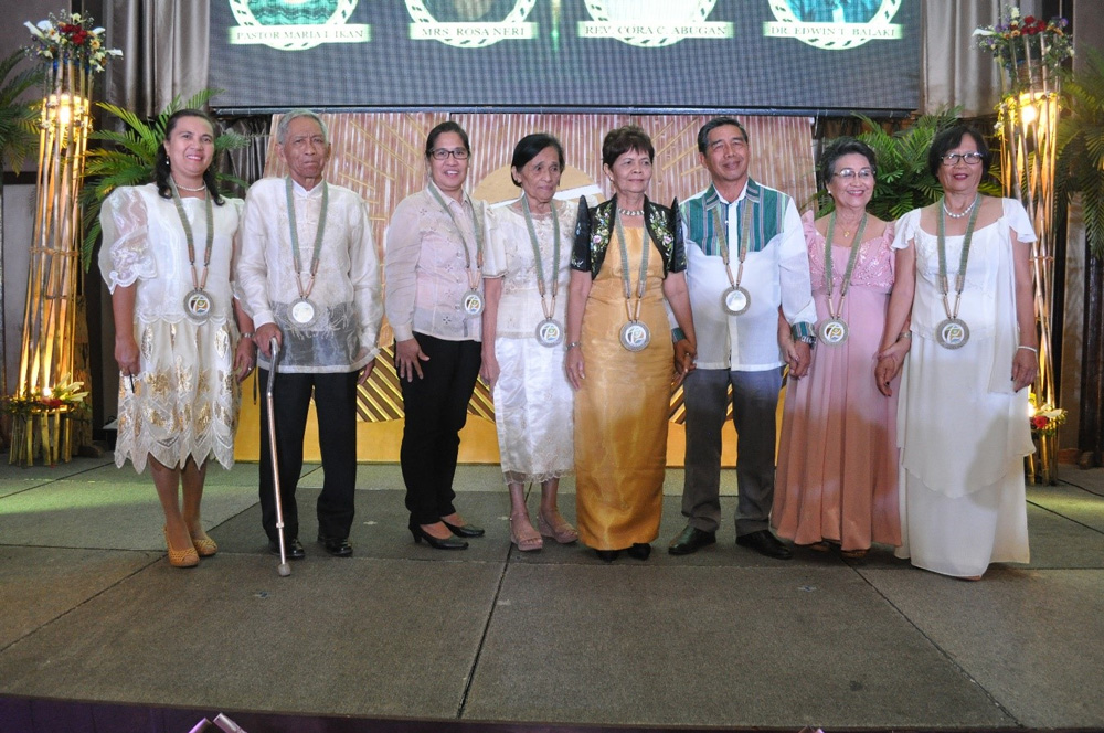 Awardees and representatives during the UCCP Unsung Heroes Awards Night on May 24, 2018, in celebration of the UCCP’s 70th anniversary.