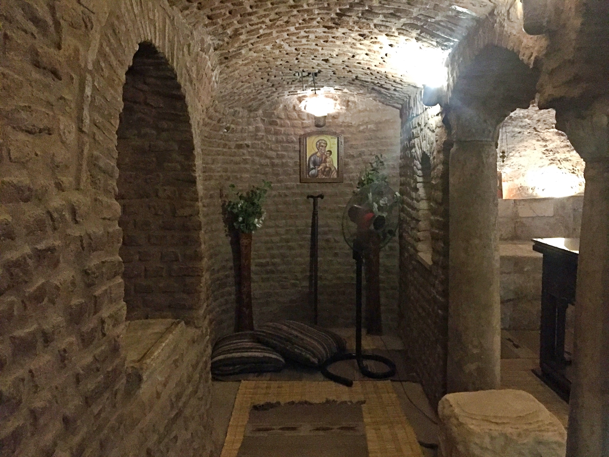 The Sergius Coptic Church in Coptic Cairo is built on top of a cave in which the holy family is believed to have taken shelter for three months.