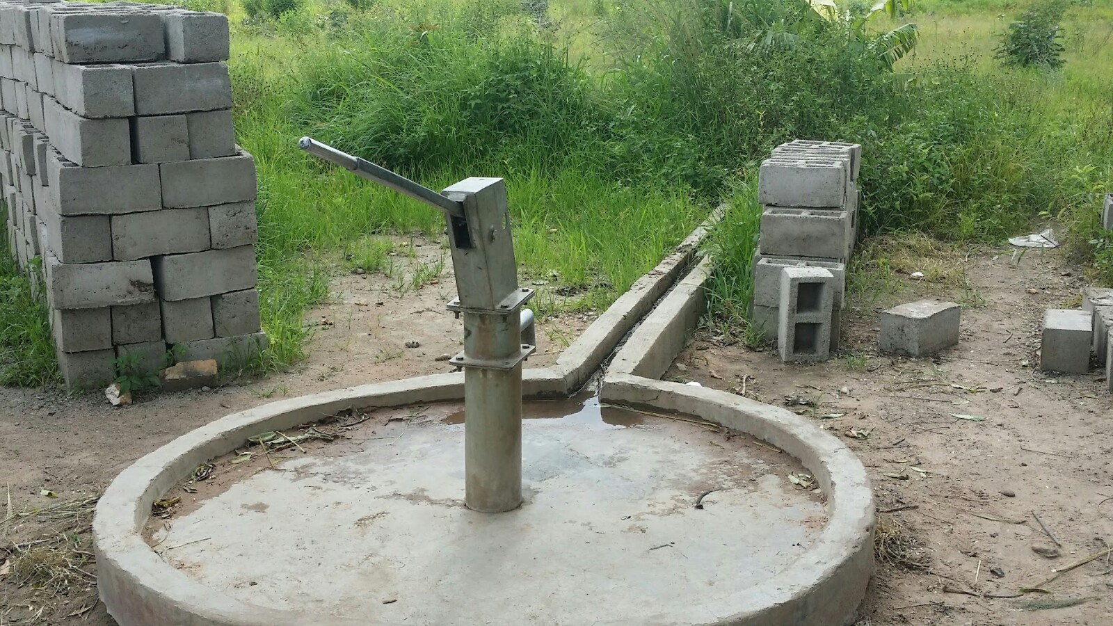Borehole at Chasefu Theological College in Zambia.