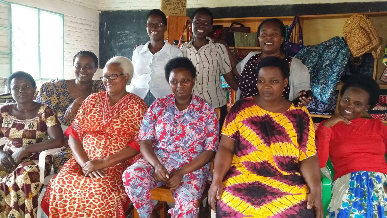 The sewing group at Gikondo Parish in Rwanda.