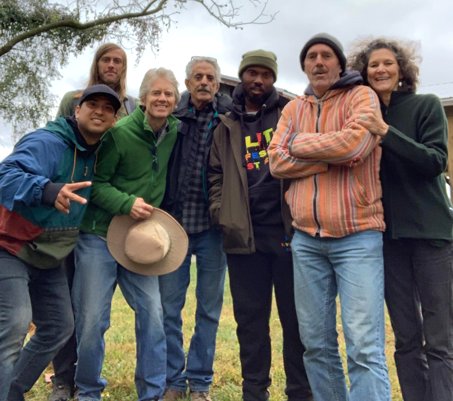 group photo at EarthDance Farm