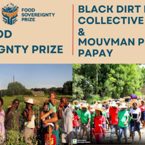 Graphic of winners of Food Sovereignty Prize