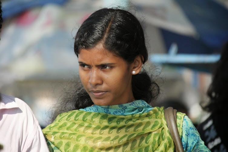 young woman in Fort Kochi