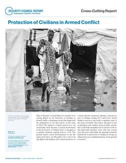 Cover of report on protection of civilians