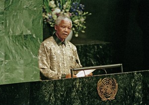 Nelson Mandela at UN General Assembly