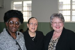 Marsha Landrith (right) and St. James members