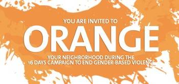 Invitation to Orange your neighbourhood