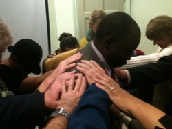 Commissioning by laying on of hands