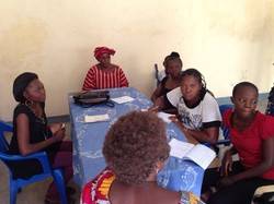 Women's group meeting in the DRC