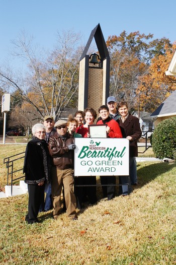 FPC Henderson TX awarded "Go Green!" from Keep Henderson Beautiful and Chamber of Commerce