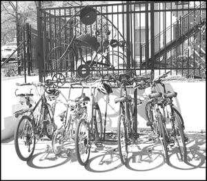 Montevallo Presbyterian Church bike rack