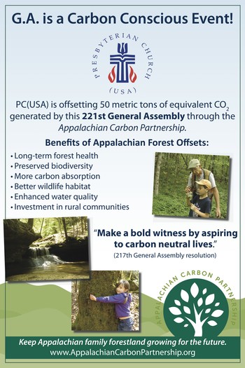General Assembly carbon offset poster