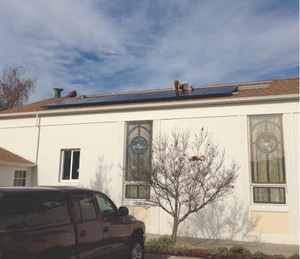 Trinity PC Santa Cruz rooftop solar panels